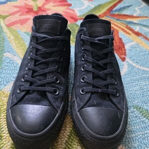 Converse Black Thick Sole Sneakers